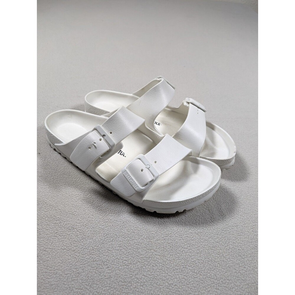 Birkenstock Arizona Eva Sandals Women 41 Size 10 Men's 8 White Boho Slip On